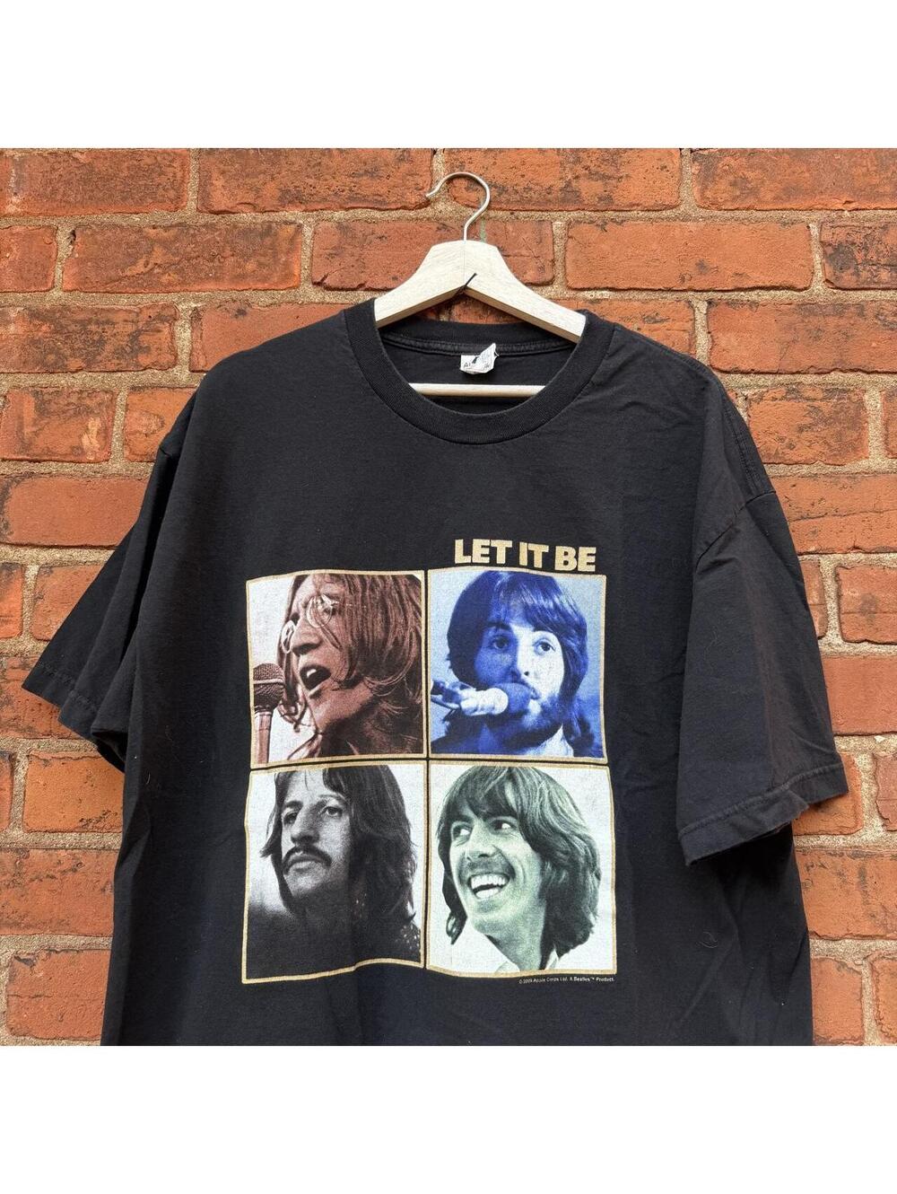 vintage the Beatles let it be t shirt 2009 XL